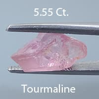 Rough version of Fancy Brilliant Oval Cut Tourmaline