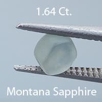 Rough version of Round Brilliant Cut Sapphire