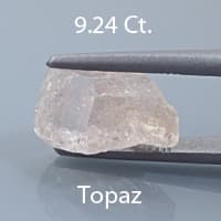 Rough version of Fancy Square Brilliant Cut Topaz