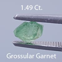 Rough version of Fancy Round Brilliant Cut Grossular Garnet