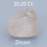 Rough version of Fancy Round Brilliant Cut Zircon