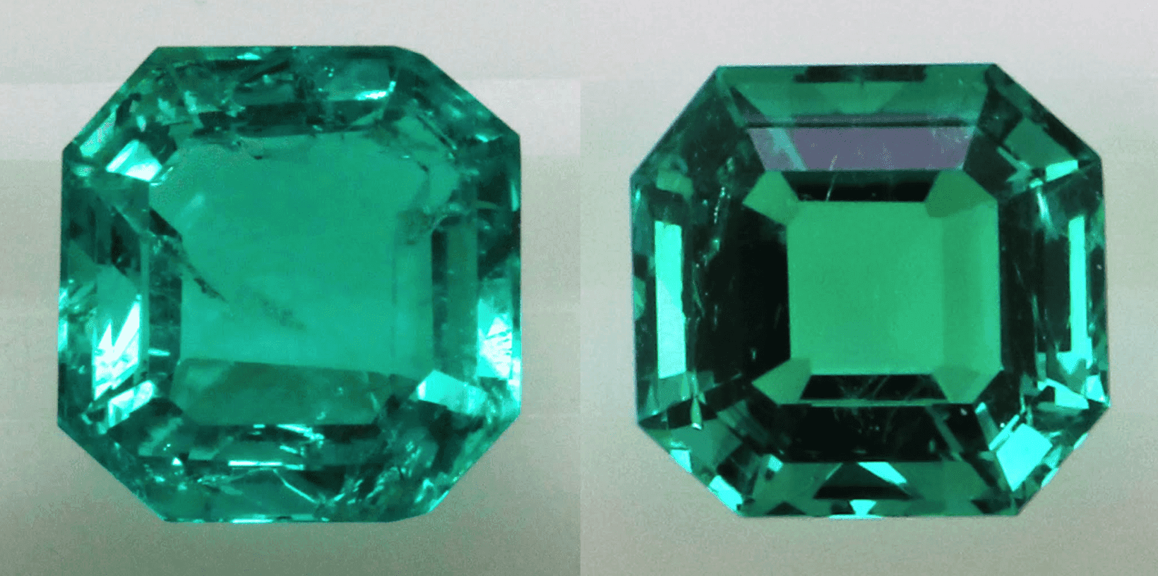 gemstone before and after recut and treatment