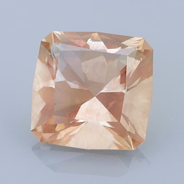 Finished version of Cut Cornered Square Cushion Cut Sunstone