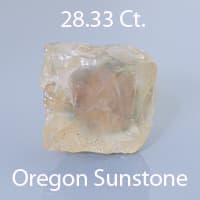 Rough version of Cut Cornered Square Cushion Cut Sunstone