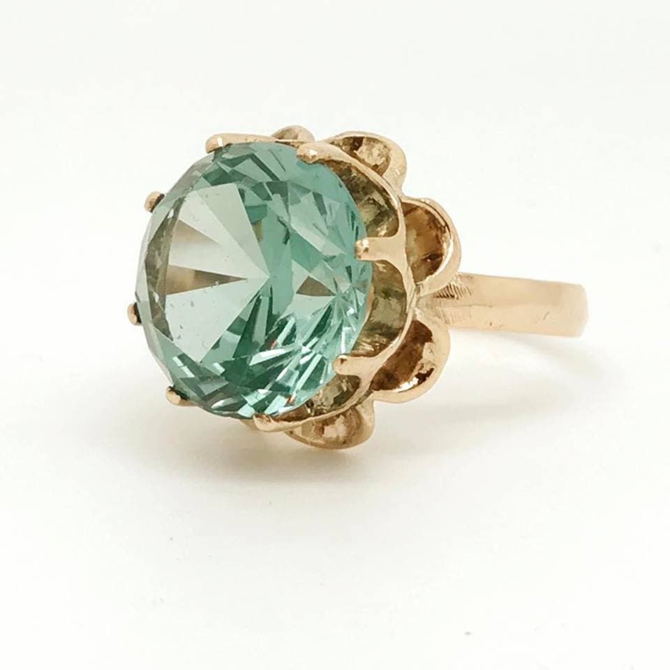 zircon buying - blue-green ring