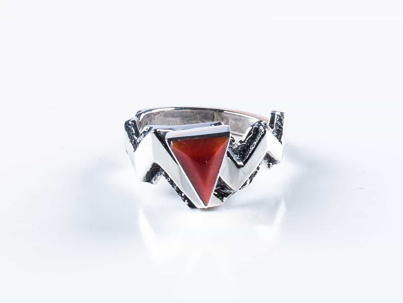 precious coral buying - salmon-colored coral ring