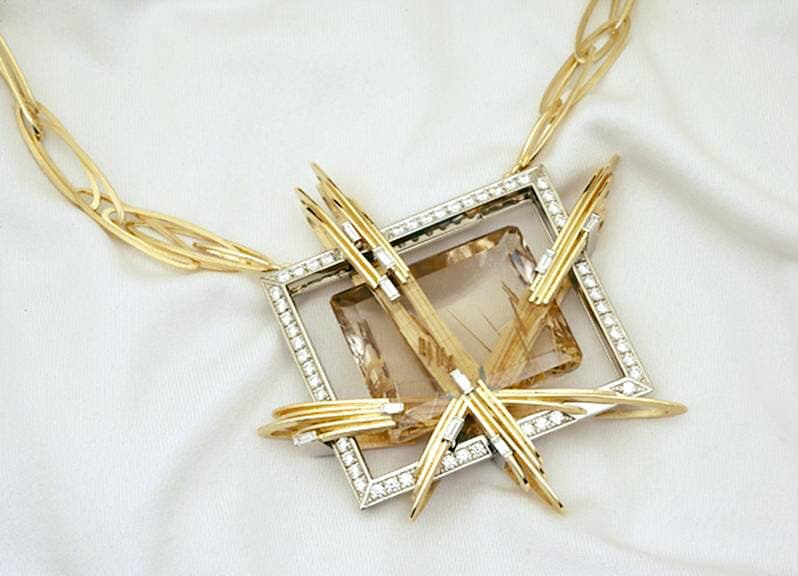 rutilated quartz buying guide - rutilated quartz pendant