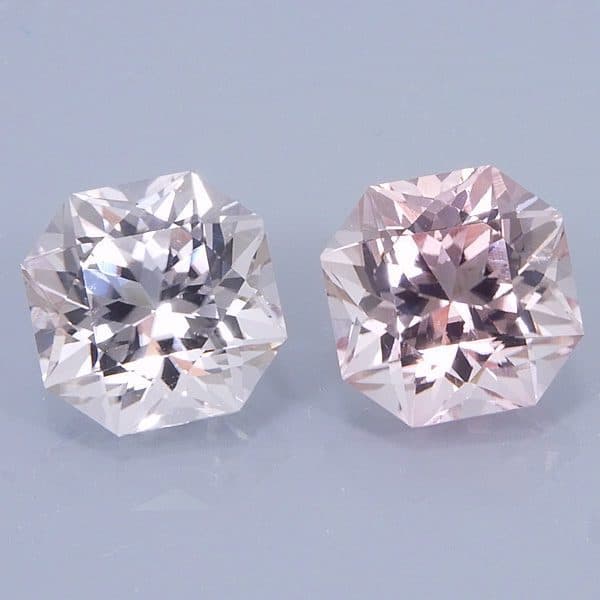 Finished version of Fancy Square Brilliant Cut Tourmaline