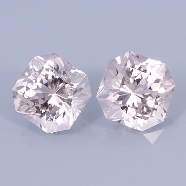 Finished version of Fancy Square Brilliant Cut Tourmaline