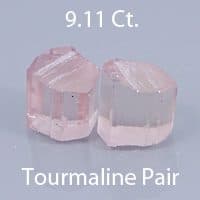 Rough version of Fancy Square Brilliant Cut Tourmaline