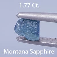 Rough version of Barion Cut Cornered Triangle Cut Sapphire