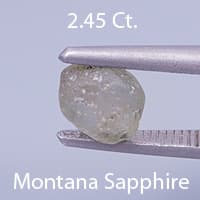 Rough version of Portuguese Brilliant Cut Sapphire