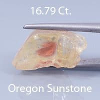 Rough version of Barion Emerald Cut Sunstone