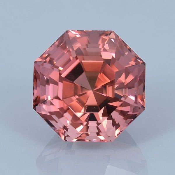 Finished version of Asscher Style Octagon Cut Tourmaline