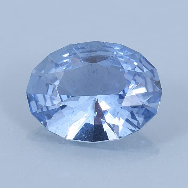 Finished version of Oval Cut Sapphire