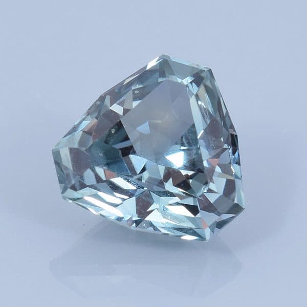 Finished version of Fancy Cut Cornered Cushion Triangle Cut Sapphire