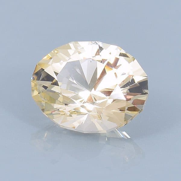 Finished version of Brilliant Oval Cut Grossular Garnet