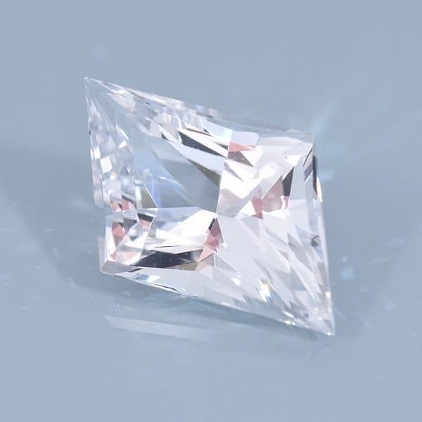 Finished version of Radiant Step Rhombus Cut Danburite