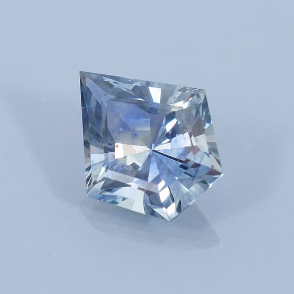 Finished version of Custom Fan Cut Rhodolite Garnet