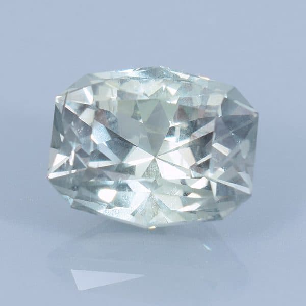 Finished version of Fancy Brilliant Barrel Cut Sapphire