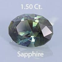 Rough version of Oval Cut Sapphire