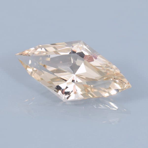 Finished version of Custom Angular Marquise Cut Topaz