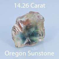 Rough version of Fancy Barion Octagon Cut Dichroic Oregon Sunstone