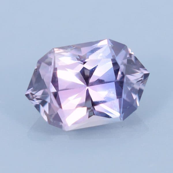 Finished version of Fancy Radiant Hex Oval Cut Sapphire