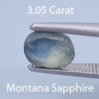 Rough version of Round Brilliant Cut Sapphire