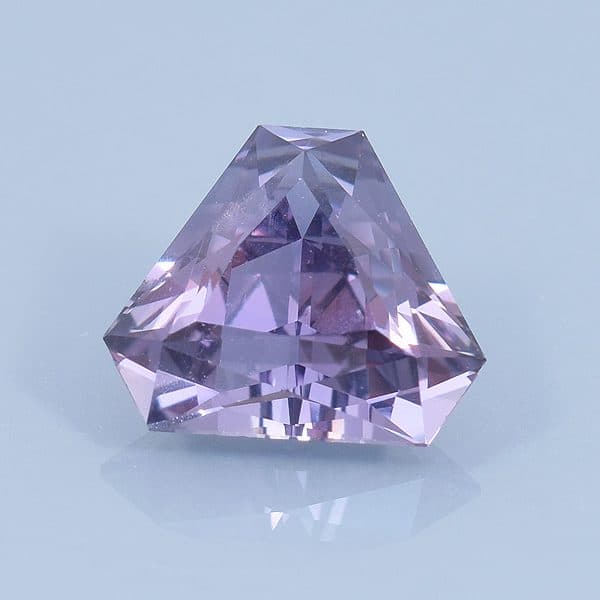 Finished version of Fancy Scissors Triangle Cut Sapphire