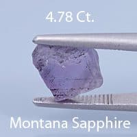 Rough version of Fancy Scissors Triangle Cut Sapphire