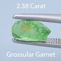 Rough version of Oval Cut Grossular Garnet