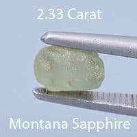 Rough version of Barion Square Cut Sapphire