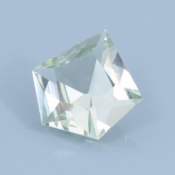 Finished version of Fancy Reflector Pentagon Cut Sapphire