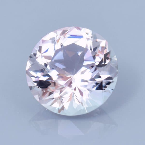 Finished version of Custom Round Cut Tourmaline