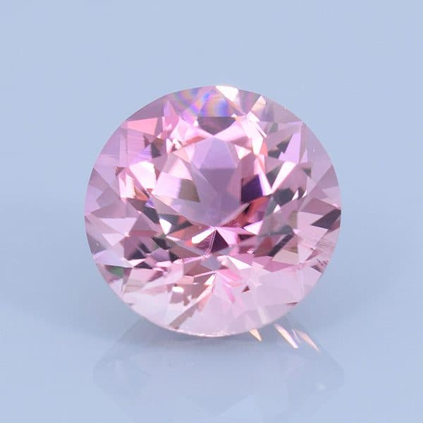 Finished version of Fancy Custom Round Brilliant Cut Tourmaline