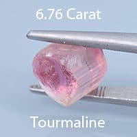 Rough version of Fancy Custom Round Brilliant Cut Tourmaline