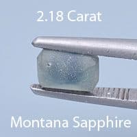 Rough version of Barion Emerald Cut Sapphire