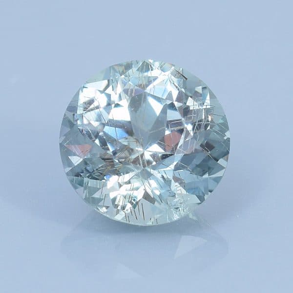 Finished version of Custom Round Brilliant Cut Sapphire