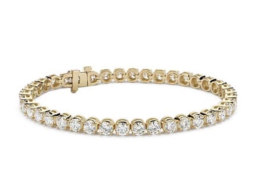 Diamond Tennis Bracelet in 14k Yellow Gold Blue Nile