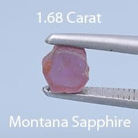 Rough version of Round Brilliant Cut Sapphire