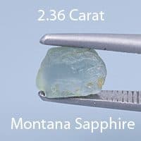 Rough version of Barion Square Cut Sapphire