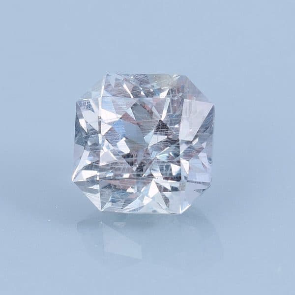 Finished version of Custom Square Brilliant Cut Color Change Sapphire