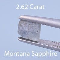 Rough version of Custom Square Brilliant Cut Color Change Sapphire