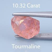Rough version of Custom Round Brilliant Cut Tourmaline