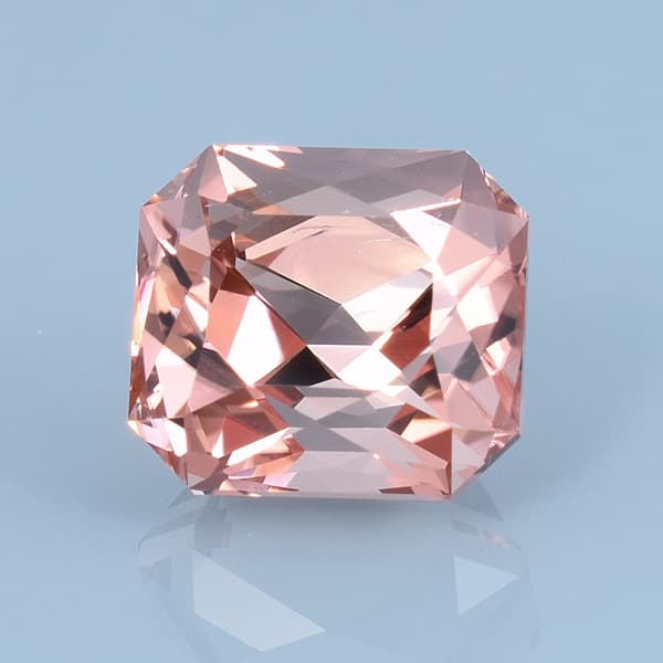 Finished version of Custom Scissors Emerald Cut Tourmaline