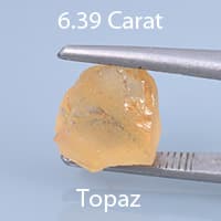 Rough version of Custom Radiant Kite Cut Precious Topaz