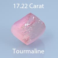 Rough version of Custom Barrel Shape Cut Tourmaline