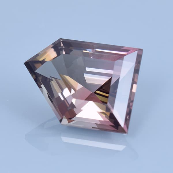 Finished version of Step Cut Freeform Cut Tourmaline