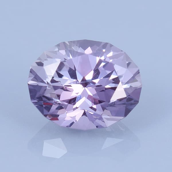 Finished version of Custom Brilliant Oval Cut Sapphire